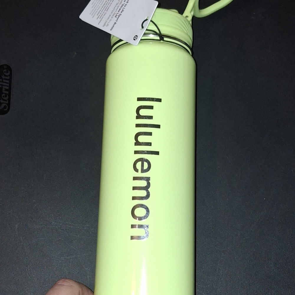 Lululemon Lime Green Water Bottle